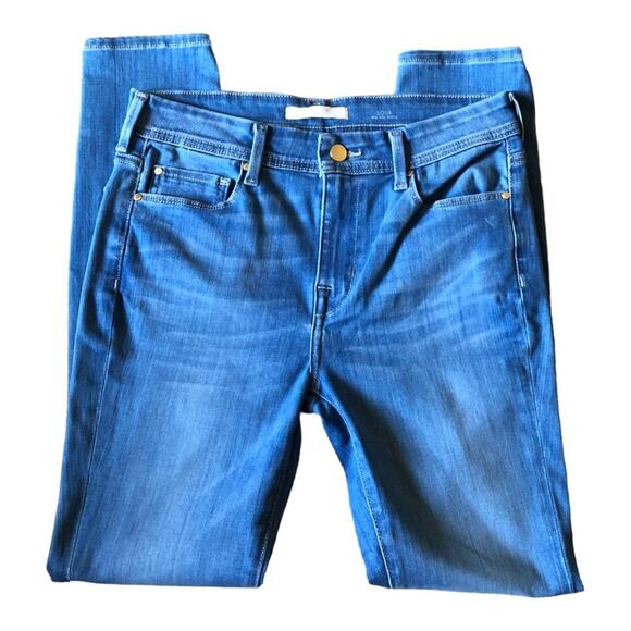 Fidelity Sola NWT Mid Rise Raw Edge Step Hem Ankle Jeans, Perfidia Wash, 28 - Picture 6 of 14